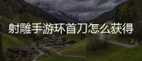射雕手游环首刀怎么获得 环首刀获取方法